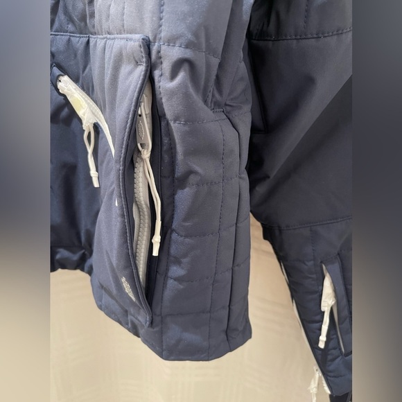 NEW FP free people movement all prepped short parka jacket navy blue NWOT - Picture 10 of 11